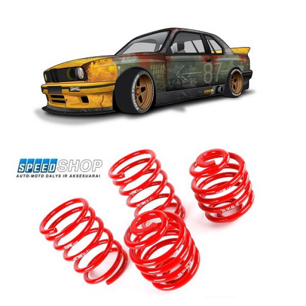 BMW 3 (E30) žeminančios spyruoklės 4 cilindrai